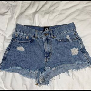 BDG high waist denim shorts